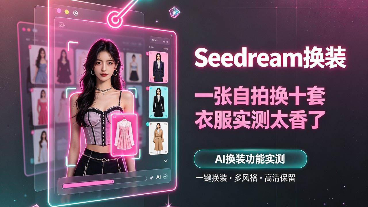 一张自拍换十套衣服，Seedream换装功能实测太香了