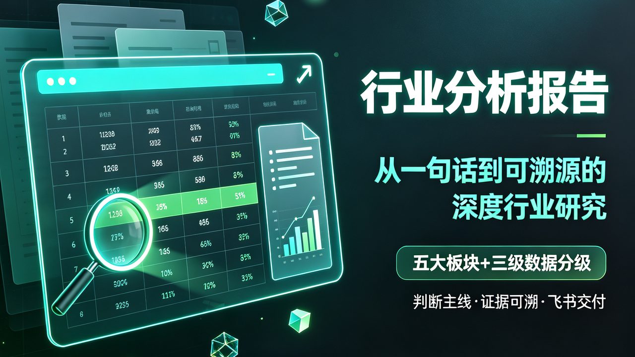 豆包工作行业分析报告技能